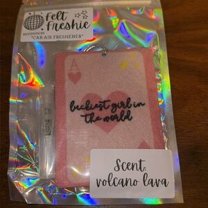Pink Heart Car Air Freshener
